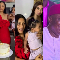 Video of Ned Nwoko’s 4th wife celebrating 46th birthday without him sparks reactions
