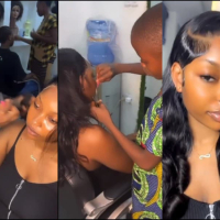 Beautiful moment as little girl helps father propose to mother