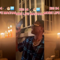 Machala Big 34: Wizkid Celebrates 34th Birthday With Wife, Friends
