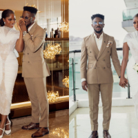 Gospel singer Peterson Okopi weds partner, Prudent, 2months after engagement