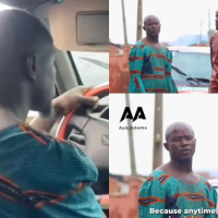 Viral Ibadan driver reveals why he wore his wife’s dress to drive passengers