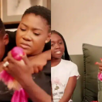 Actress Mercy Johnson &amp; kids perform rap song as she marks her 40th birthday
