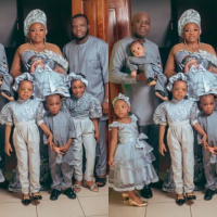 Nigerian Couple welcomes third set of twins after years of waiting