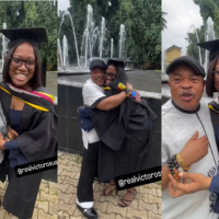 Nollywood Actor Victor Osuagwu Celebrate First Daughter on Her University Graduation