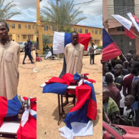 DSS Reportedly Arrests Tailor Sewing Russian Federation Flags (Photo)