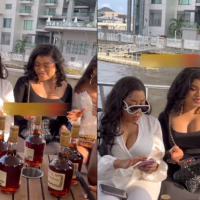 Moyo Lawal, other celeb storm boat cruise to celebrate Bobrisky’s release