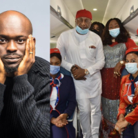 “Sell your aircrafts and do POS”- Mr Jollof calls out Air Peace over constant flight delay