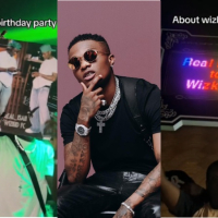 Wizkid’s Fans Celebrate Singer’s 34th Birthday In Grand Style, Shut Down Nightclub With His Portraits