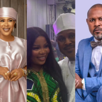 Nollywood Actor Saidi Balogun storms ex-wife, Faithia Williams’ father’s burial