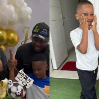 Actress Lilian Esoro and ex-husband Ubi Franklin reunite to celebrate son’s 8th birthday
