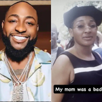 “My mom was a baddie” Singer Davido writes as he shares throwback Picture of his late mum