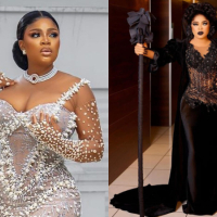 Eniola Ajao spotted in Bobrisky’s first video address to fans following prison release