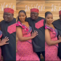 Nigerian lady facial expression sparks reactions online as she ties knot with her man