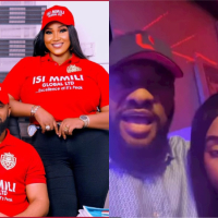 ‘Pastor’ Yul Edochie shows off his singing talent by singing love songs to his wife, Judy Austin, at a nightclub