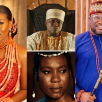 Actress Tosin Adeyemi’s unclad scene with Femi Branch in ‘House of Gaa’ sparks queries