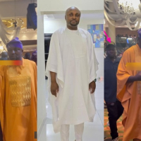 Davido’s Aide, Israel DMW and His Personal Bodyguard Storms Saraki’s Mum’s Funeral Party