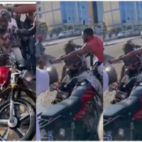 ‘Okada’ riders forcefully nabs and publicly bathes colleague who hasn’t taken a bath in 3-years
