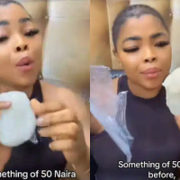 Nigerian lady laments as fufu price increases from ₦50 to ₦200