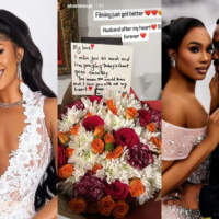 Actress Sharon Ooja husband surprises her on movie set