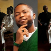 Brain Jotter pays a visit to veteran singer, Mike Ejeagha, both took a wonderful picture