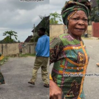 Actress Iya Gbonkan turns Erekere into a yam after partaking on the “Gwo Gwo Gwo Ngwo” viral dance