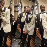 Moment Groom breaks down in tears as bride walks the wedding aisle