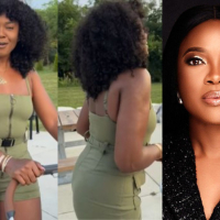 Actress Omoni Oboli share clip as he undertakes grandma duty, video goes viral