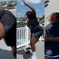 “You no fit carry urself”- Teni lands on the floor as she does ‘Up and Grateful’ challenge, Funny video trends