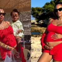 “Learn to close up, don’t be unwise”- Twitter influencer lampoons Jada Pollock for her third pregnancy with Wizkid