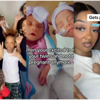 Mom of 9 boys thrilled as she finally welcomes baby girl