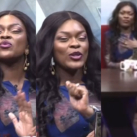Tope Mark-Odigie tackled by show caller over her outfit on live TV