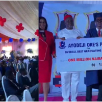Academic genius  receives N1,000,000 cash prize for being ‘overall best graduating student’