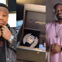 “Na investment” – Fans reacts as Cubana Chiefpriest shares video of Don Jazzy’s N650m Wristwatch