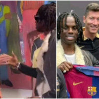 Rema’s Dance Lesson to Barcelona Players, Lewandowski, Raphina, others spark viral sensation