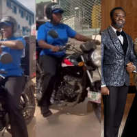 Actress Mercy Johnson shares husband’s reaction to her after seeing her riding motorcycle for the first time