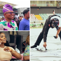 Hilda Baci, Peter Obi Present as Nigerian Doctor Breaks World Record for Largest Drawing  