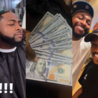 “I will never be poor” – Reactions as Davido gifts his barber N1.5M ($1K) for his wedding haircut