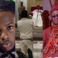 Rema honors the Oba of Benin with an exclusive performance of “Calm Down” at the royal palace