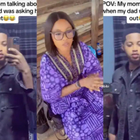 Nigerian mom tells son how husband toasted her for years before she agreed