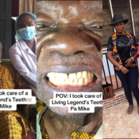 Nigerian dentist accused of pursuing clout after providing free dental service to Mike Ejeagha