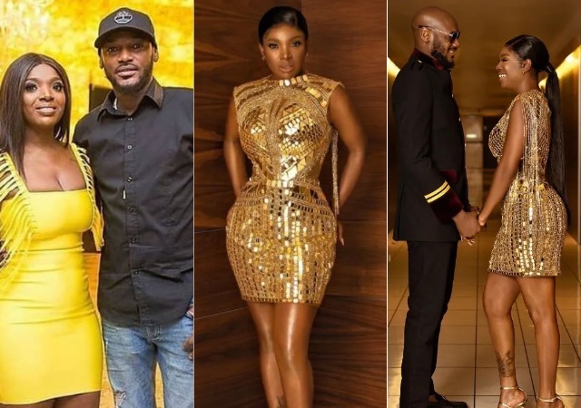 “No rest for the singles” – Netizens reacts as actress Annie Idibia professes love for her husband, 2Face