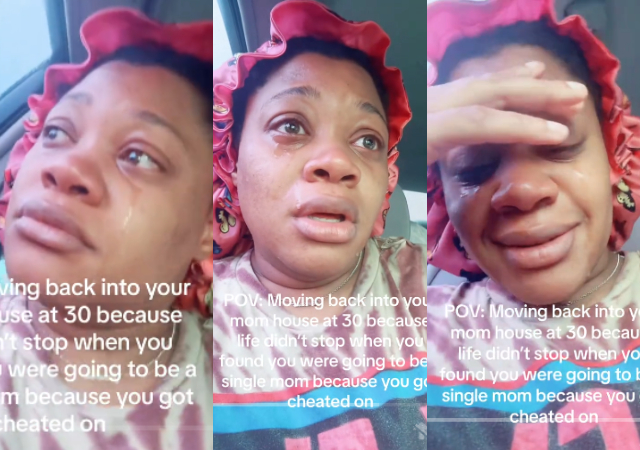 30-year-old lady laments as she returns to parent house after her hubby cheated