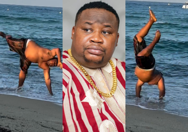 “Belle Na water”- Reactions as Cubana ChiefPriest joins ‘Up and Grateful’ challange, video trends