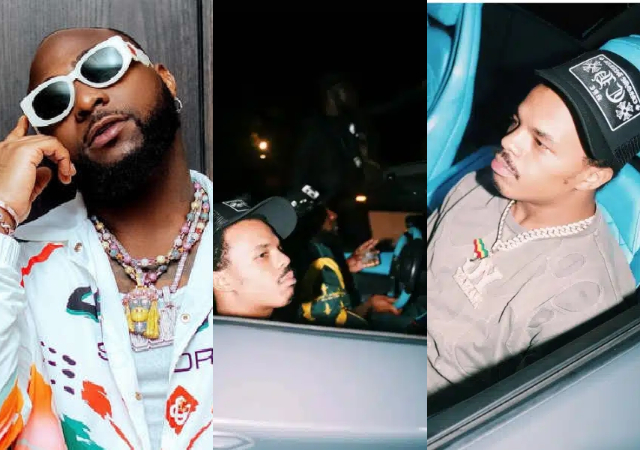 Heartwarming video as Davido treats YG Marley at Chiefpriest’s restaurant