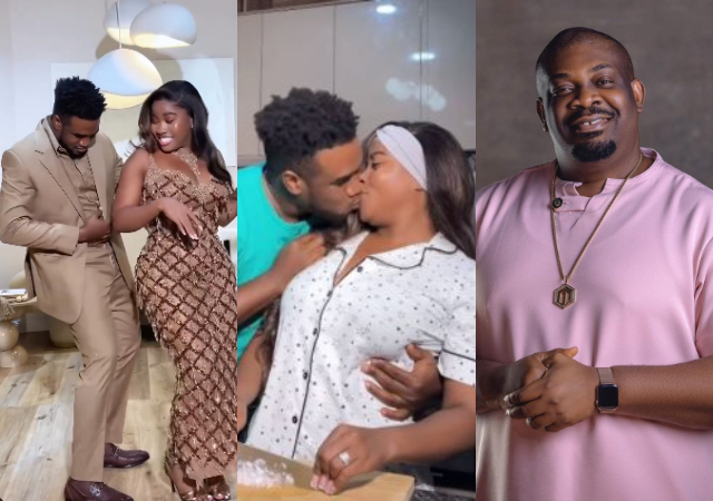 “Love don dey hungry me” – Don Jazzy reacts to loved video of Veekee James and her husband