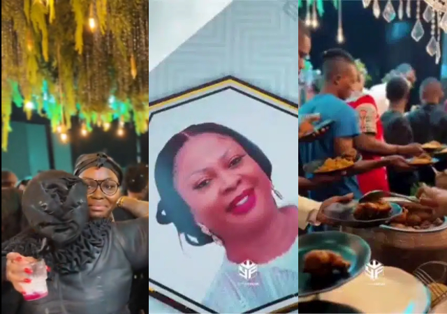 “Are they actually celebrating instead of mourning” – Grand funeral event in Ghana sparks buzz online