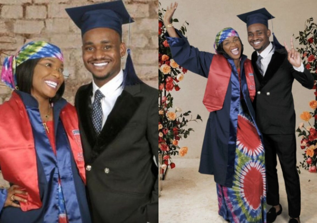 Nollywood Actress Iyabo Ojo Celebrates only Son on His University Graduation