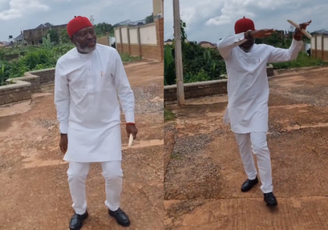 Kanayo O. Kanayo Joins Gwo Gwo Ngwo Dance Challenge, Exceptionally Nailed It