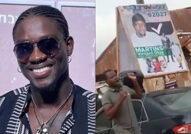 “VDM as President Come 2027”- Video as Man Rallies With Big Banner After House of Rep Drama