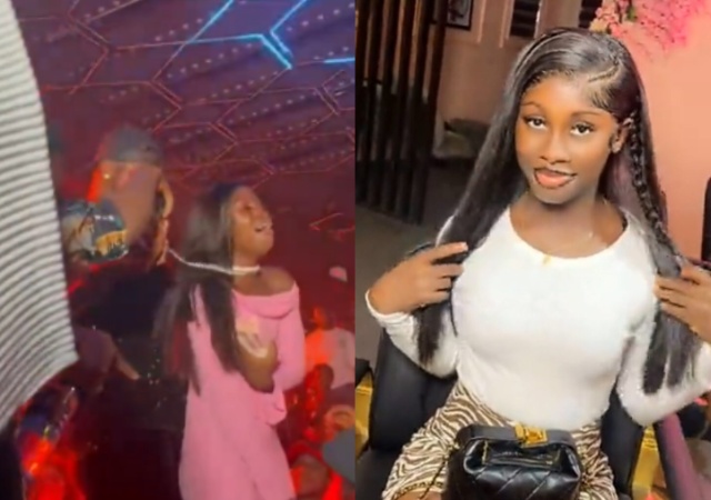 Lady Shocked As P-Square Gifts Her Diamond Chain And ₦10m At A Concert